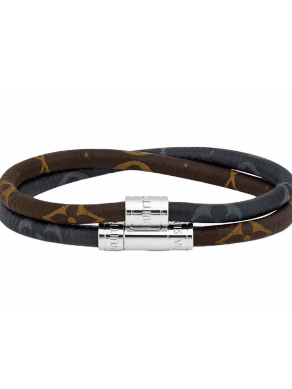 Louis Vuitton Keep it Double Bracelet with Silver Clasp
